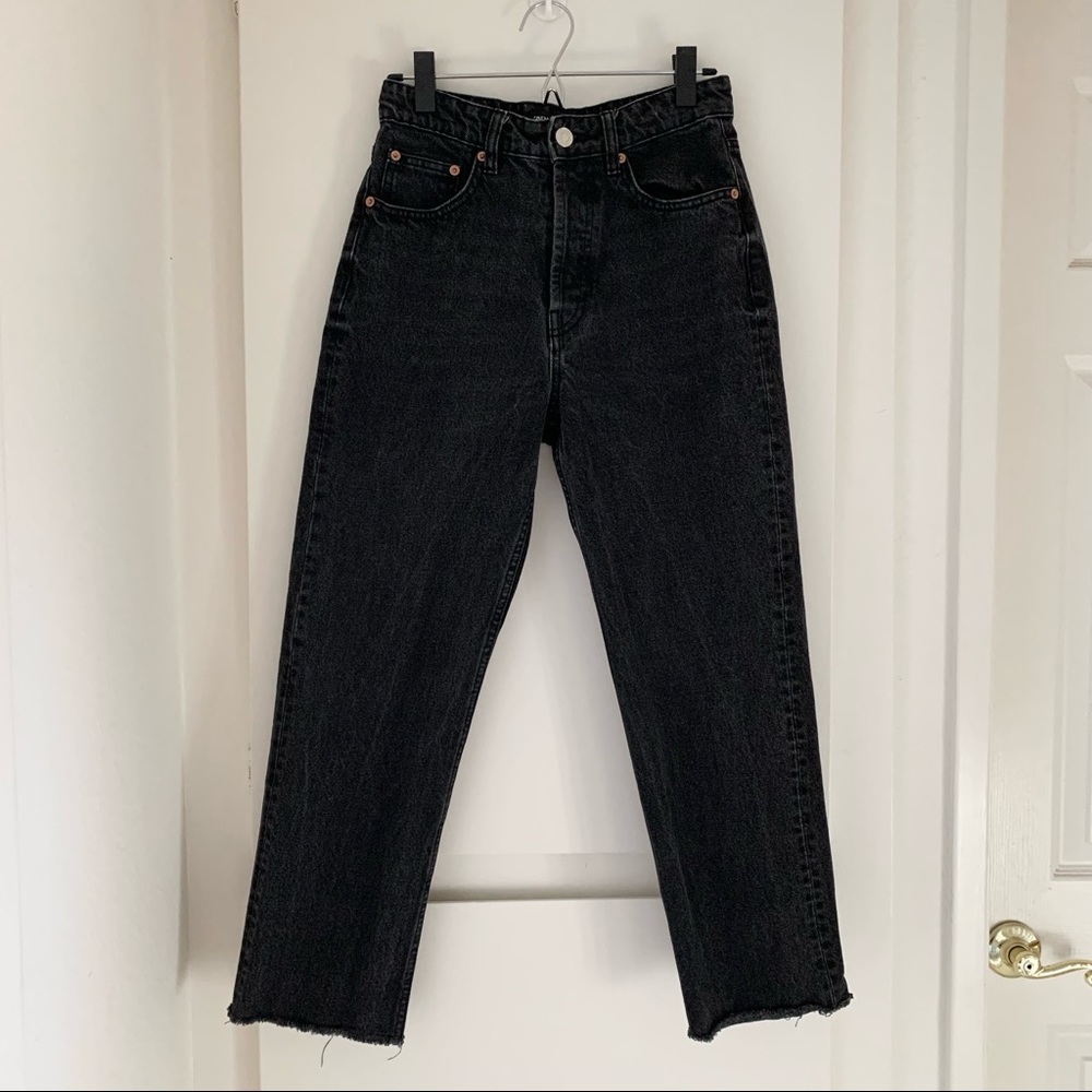 Zara Hi-Rise Straight Leg Jeans